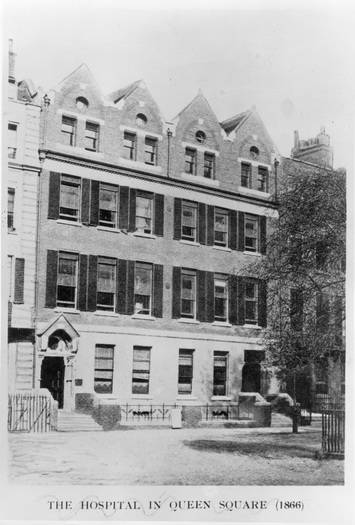 The Hospital now takes up two houses on the Square. 1866
